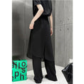 Load image into Gallery viewer, [YIDAO Series] ★Casual Pants★ Switching Chinese Clothes Black Black Skirt + Trousers Integrated Slimming Wear
