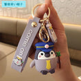 Load image into Gallery viewer, [MEIMEI Series]★Keychain★ 6 Types Penguin Decorations Accessories Couple Pink Ears Police Blue Hat Yellow Hat
