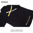 Load image into Gallery viewer, [NAMAD Series]★Setup★ 3color shirt + shorts unisex thin black light brown gray
