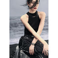 Load image into Gallery viewer, [Daiseiryusu Series] ★China style tops★ Camisole tank top Simple Easy to match with design Black
