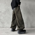 Load image into Gallery viewer, [Miyakoya Series]★Casual Pants★ 3color Brown or Green or Black Pants Bottoms Wide Pants Gaucho Pants
