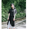 Load image into Gallery viewer, [Kokaisha---Bamboo Series] ★Chinese style skirt★ Fringe Chinese clothing Original Color scheme Irregular Black Black
