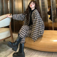 Load image into Gallery viewer, [Myojo Girl Series] ★China style setup★ 2-piece set Chinese clothes, improved Tang clothes, plaid pattern, thick autumn clothes, winter clothes ML XL 2XL
