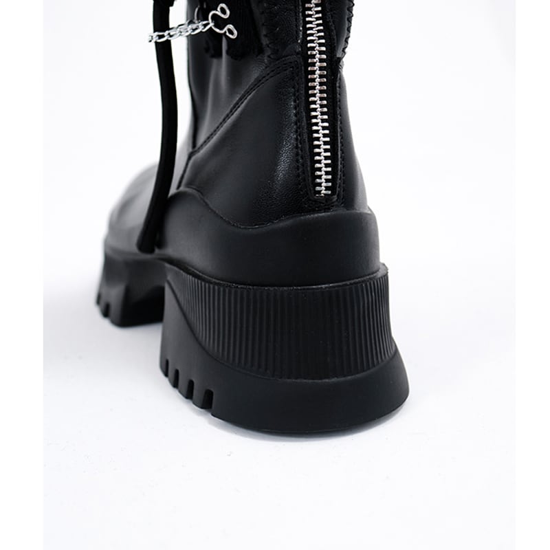 [chicsky---Kurono Series]★Shoes★Boots 35 36 37 38 39 Shoes Rose Chain Black Black Cute