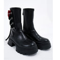 Load image into Gallery viewer, [chicsky---Kurono Series]★Shoes★Boots 35 36 37 38 39 Shoes Rose Chain Black Black Cute
