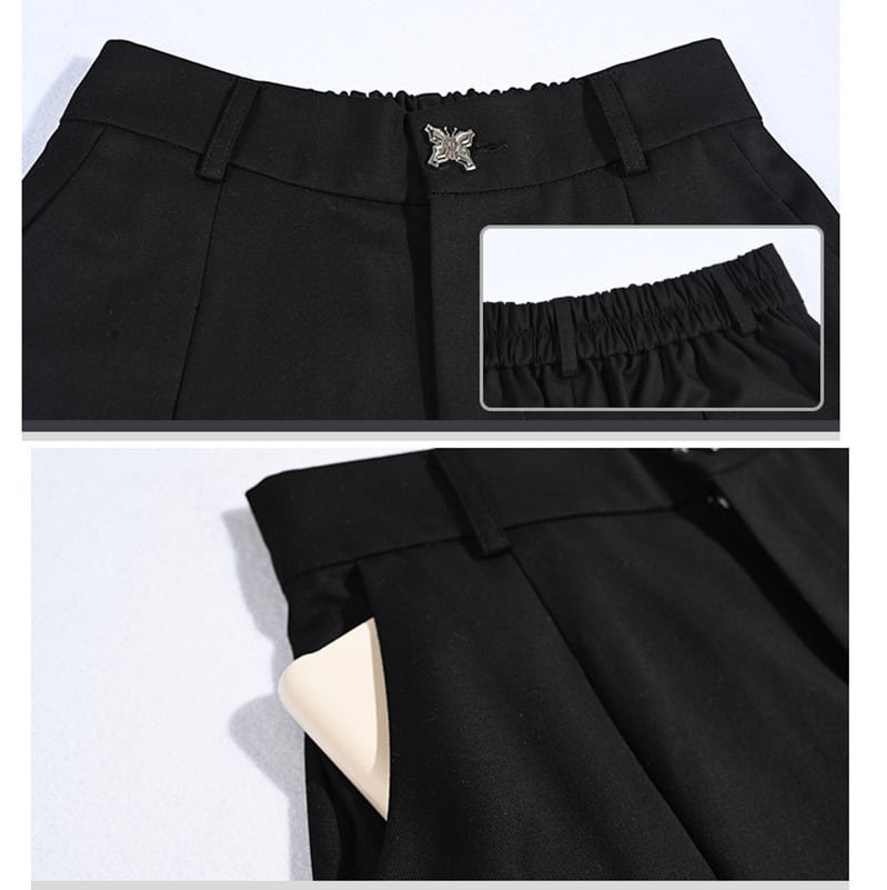 [Kokaisha --- Butterfly Effect Series] ★Shorts★ Bottoms Original Slimming Black Easy to match