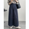 Load image into Gallery viewer, [Tenkawa Series] ★Casual Pants★ 3color Pants Bottoms Plain Simple Easy to Match Coffee Color Khaki Brown Navy
