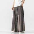 Load image into Gallery viewer, [Shu Han Ink Series]★China style pants★ 3color gaucho pants, vertical stripes, unisex, men's, loose, large size
