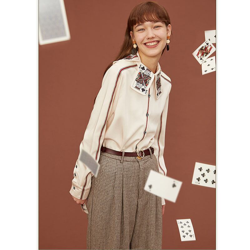 [Camoooni Water Series]★Shirt★ Tops Fashion Original Unique SML Playing Card Pattern