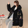 Load image into Gallery viewer, [Ushiomiomi Series] ★Winter Coat★ Cotton Coat Outerwear 2color Unisex Men's Graffiti Alphabet Black
