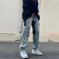 Load image into Gallery viewer, [OOTDstudio Series]★Denim Pants★ Bottoms Unisex Men's Large Size Distressed Fashion
