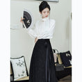 Load image into Gallery viewer, [BAIRIMENG Series] ★Chinese style shirt★ 2color tops Chinese clothes Super cute design Black White
