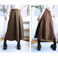 Load image into Gallery viewer, [Old Monster---Rachikuri Series] ★China style skirt★ Bottoms Lasha plain thick autumn/winter clothes brown
