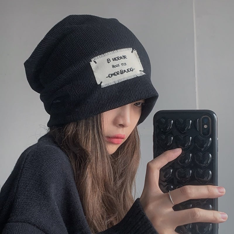 [Miyakoya Series] ★Hat★ Cap Great for making your face look smaller! Accessories Unisex Stylish Trendy Black Fashion