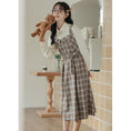 Load image into Gallery viewer, [MEIYI Series] ★One Piece★ Women's Plaid Fake Layered Commuting Date Cute
