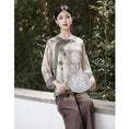 Load image into Gallery viewer, [Mingsho Series]★China style tops★ Shirt Improves temperament Improved Tang suit Loose print Retro Summer clothes
