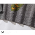 Load image into Gallery viewer, [Escaped Earth Series]★Sweater★ 2color Unisex Men's Knit Tops Gray Black Gray ML XL 2XL
