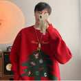 Load image into Gallery viewer, [Emeisa Series]★Sweater★ 3color knit tops Unisex Men's Christmas New Year Red Black Cute
