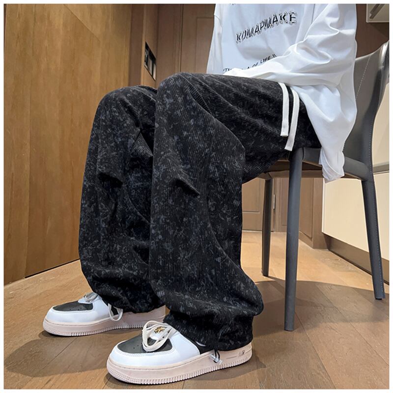 [NANSHI Series] ★Casual Pants★ 3color Bottoms Trousers Corduroy Unisex Men's Black Gray Coffee Color