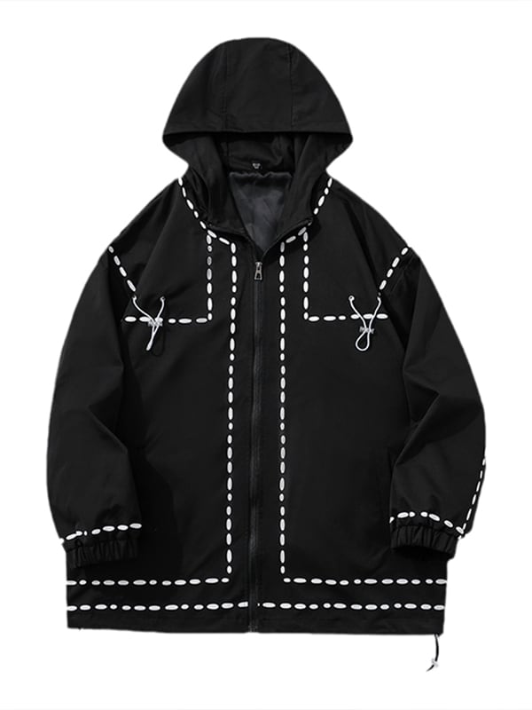 [FKZ Series]★Jacket★ 3color outerwear unisex men's black white green black white green