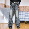 Load image into Gallery viewer, [Kokaisha --- Ming Pai Toy House Series] ★Denim pants★ Fleece lining, thick bottoms, pants, stylish, easy to match
