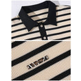 Load image into Gallery viewer, [BIGEMAN Series]★Polo shirt★ Tops 2color Unisex Men's Large size Striped pattern Horizontal stripes
