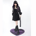 Load image into Gallery viewer, [Momoko Sakura Series] ★Jacket★ Outer mini length cute hooded black black easy to match
