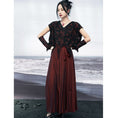 Load image into Gallery viewer, [Da Qinglong Shu Series] ★China style skirt★ Designed bottoms Hanfu skirt original wine red
