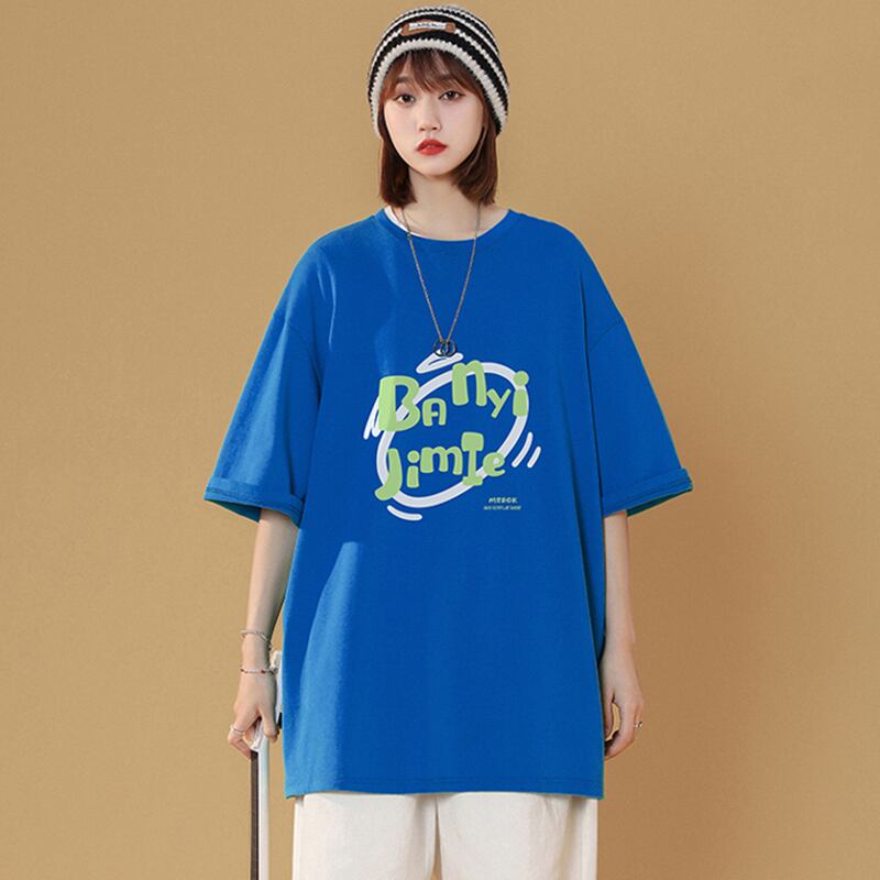 [SENSU Series] ★Short sleeve T-shirt★ Large size M~6L 4color Tops Unisex Men's Fashion Black White Blue Pink