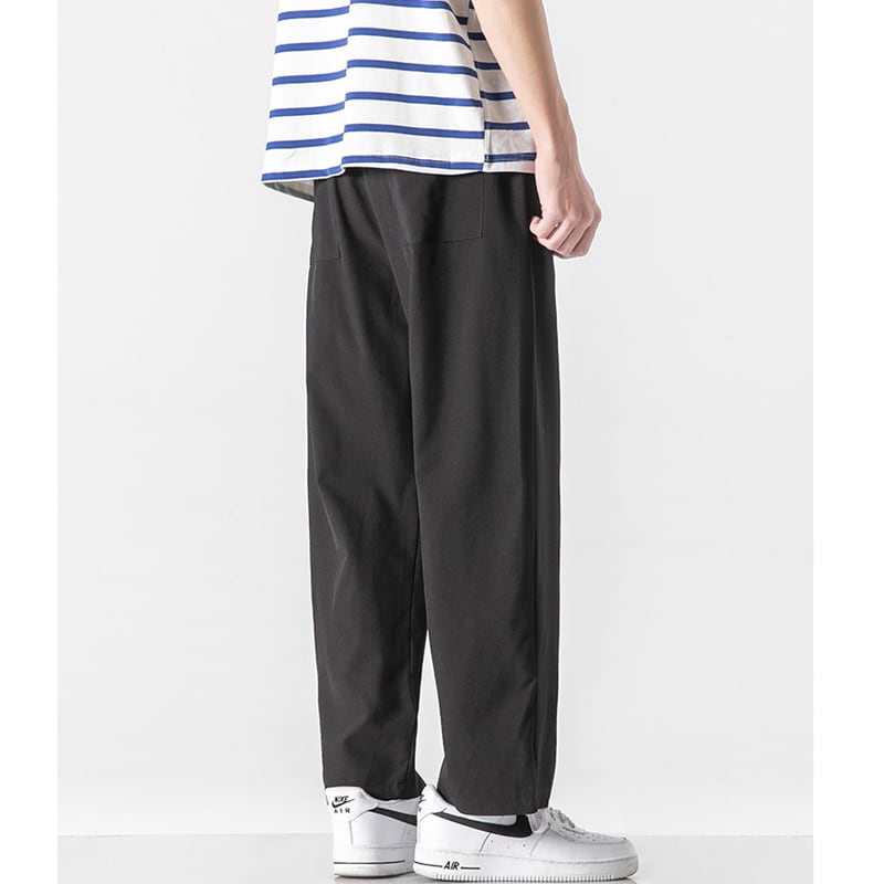 [BIGEMAN Series] ★Casual Pants★ 4color Nine-quarter-length Bottoms Pants Unisex Men's Large Size Plain Spring/Summer