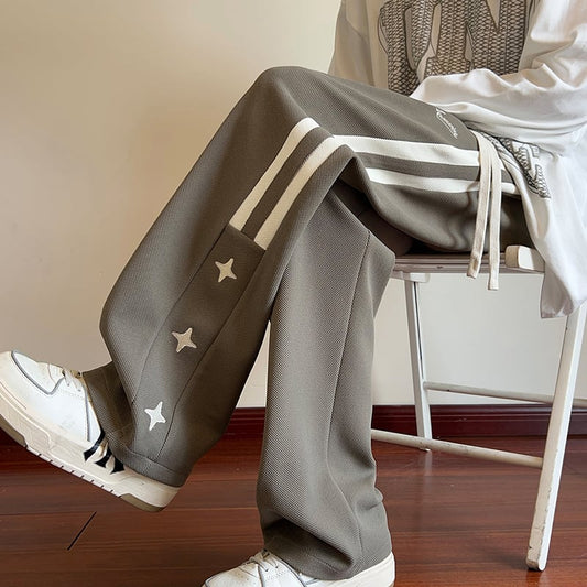 [V37 Series] ★Casual Pants★ 3color Bottoms Trousers Unisex Men's Vertical Striped Striped Pattern Sports Style