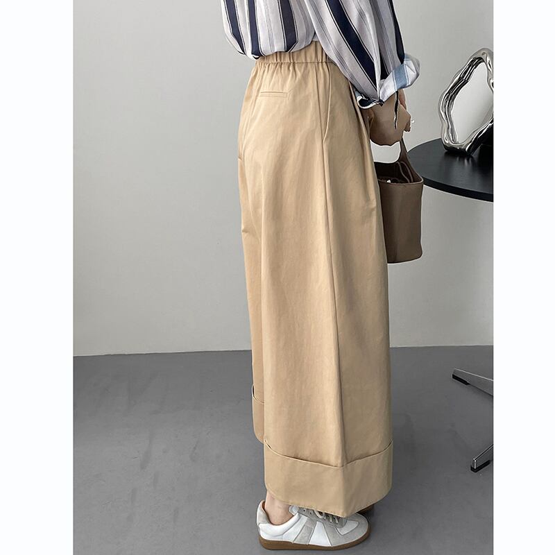 [Tenkawa Series] ★Casual Pants★ 3color Pants Bottoms Plain Simple Easy to Match Coffee Color Khaki Brown Navy