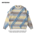 Load image into Gallery viewer, [KKYESIOU Series] ★Sweater★ 3color Tops Unisex Men's Color scheme Yellow Gray Green
