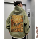 [GEBOXUAN Series]★Parker★ 7color Regular type or brushed lining type Tops Suede Oil painting style Unisex Men's Large size