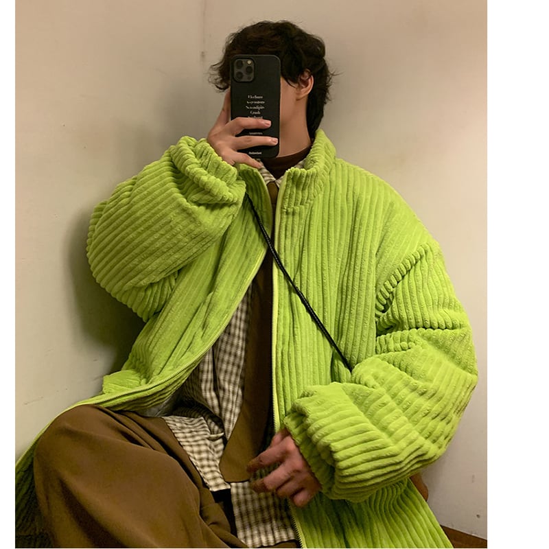 [KADISHOU series] ★Cotton coat★ 3color outer winter coat unisex men's large size corduroy