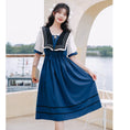 Load image into Gallery viewer, [Jinkyoku Series] ★One Piece★ Sailor Uniform Short Sleeve Cute Ladies Date Photo Shoot Summer Clothes Lolita
