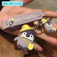 Load image into Gallery viewer, [MEIMEI Series]★Keychain★ 6 Types Penguin Decorations Accessories Couple Pink Ears Police Blue Hat Yellow Hat
