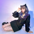 Load image into Gallery viewer, [Momoko Sakura Series] ★Jacket★ Outer mini length cute hooded black black easy to match
