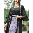 Load image into Gallery viewer, [Kokaisha---Shinkyo Series] ★Chinese style skirt★ Text pattern Improved Chinese clothing 2-piece skirt set Outer skirt + inner white skirt
