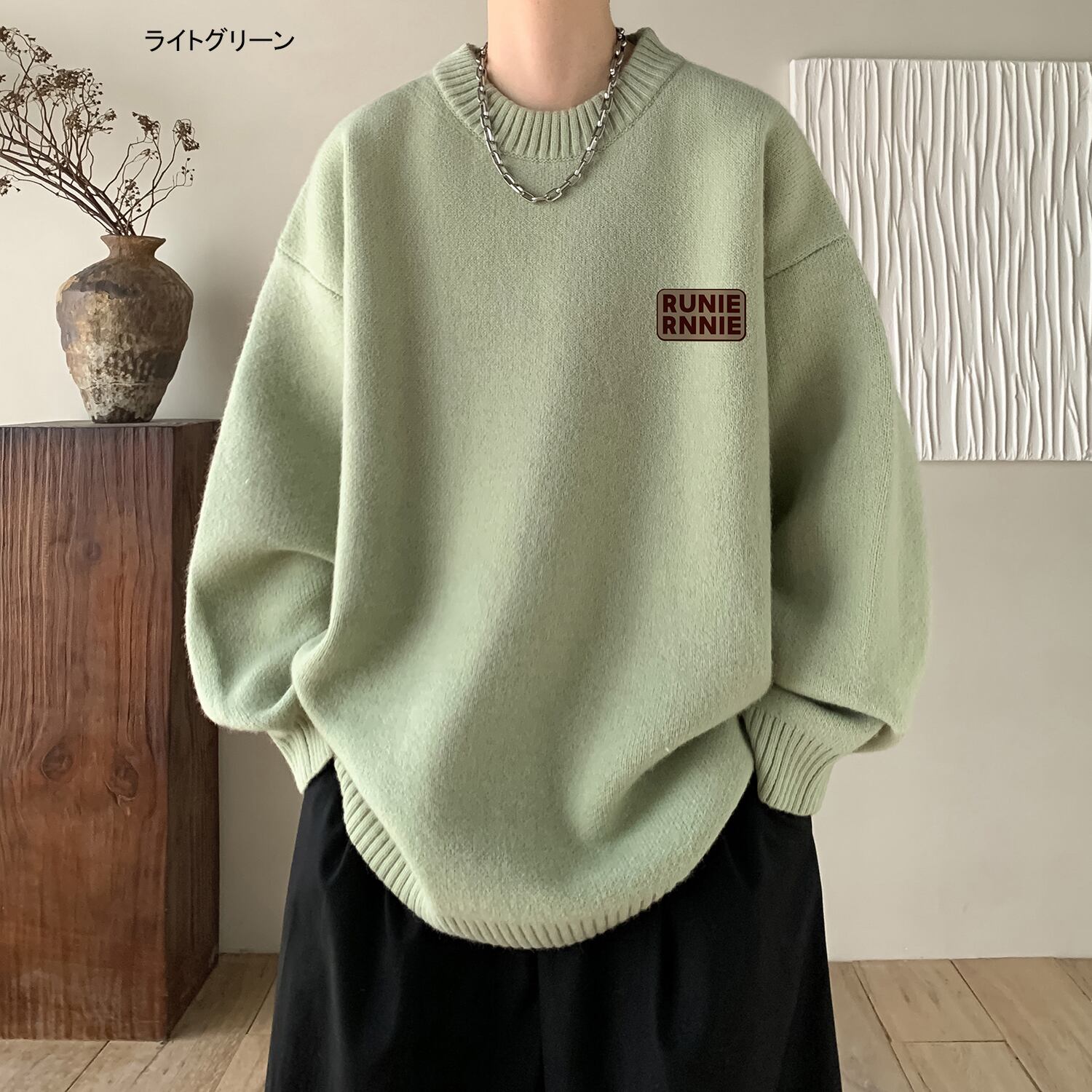 [Tiaota Series]★Sweater★ 9color Knit Tops Unisex Men's Simple Easy to Match Casual