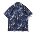 Load image into Gallery viewer, [TRAVEL ISSUANCE Series] ★Short Sleeve Shirt★ Aloha Shirt Okinawa Hawaii Tops Floral Shirt Unisex Men's Blue
