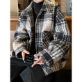 Load image into Gallery viewer, [Leonbinno Series]★Coat★ 2color Outerwear Unisex Men's Large Size Plaid Pattern
