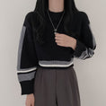 Load image into Gallery viewer, [LIANGLIANG series]★Knit tops★ 3color tops mini length white black gray
