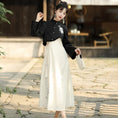 Load image into Gallery viewer, [Kanru First---Wind Chime Lily Series] ★Chinese style setup★ 2-piece set Tops + hanging dress Chinese clothes Han clothes dress
