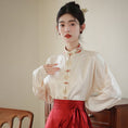 Load image into Gallery viewer, [Qie Jia Series] ★Chinese style shirt★ Temperament enhancing tops, long sleeve shirts, Chinese clothes, easy to match, retro
