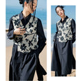 Load image into Gallery viewer, [Big Blue Dragon Series] ★Chinese style vest★ Tops, Chinese clothes, ink pattern, easy to match, print, slimming look
