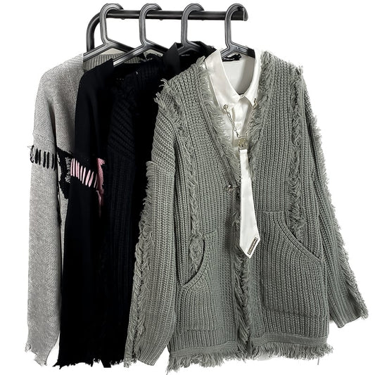 [JIEYOU Series]★Sweater★ 2color Cardigan Outerwear Tops Unisex Men's Fringe Fashion