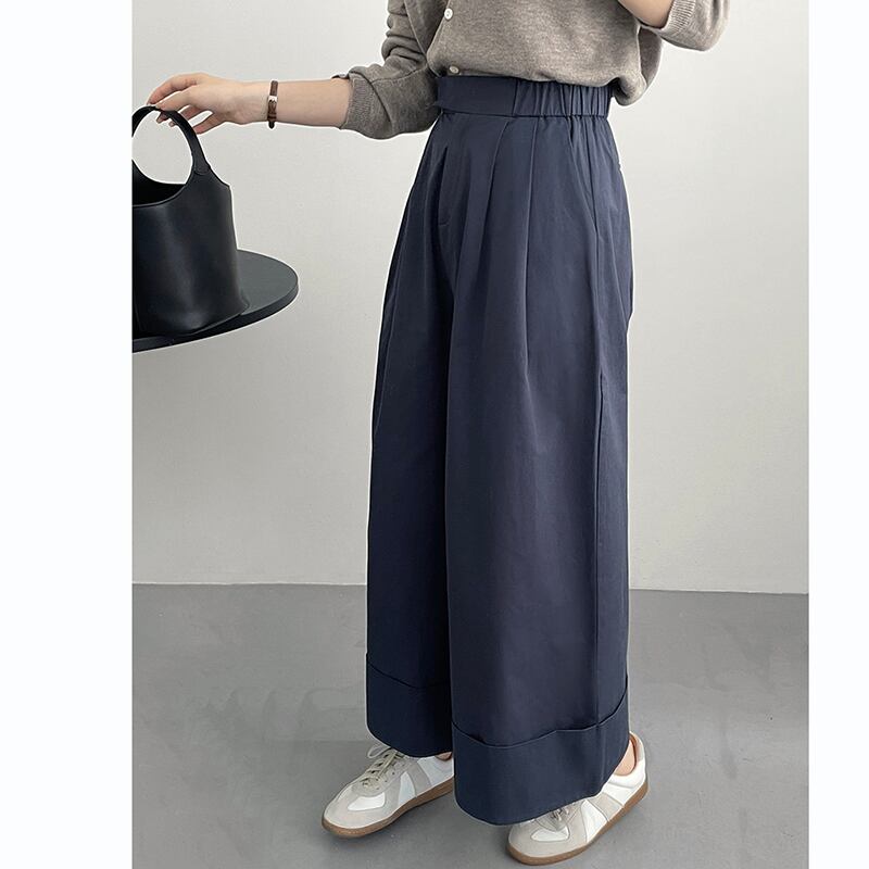 [Tenkawa Series] ★Casual Pants★ 3color Pants Bottoms Plain Simple Easy to Match Coffee Color Khaki Brown Navy