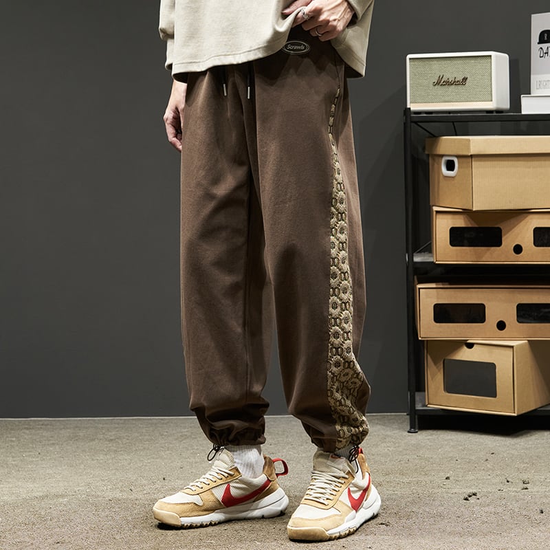 [Hkoimzen Series] ★Casual Pants★ 2color Pants Bottoms Switchable Unisex Men's Coffee Color Beige