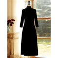 Load image into Gallery viewer, [ZHEZI Series]★China Dress★ 2color Velvet Dress Large Size Long Length Black Red
